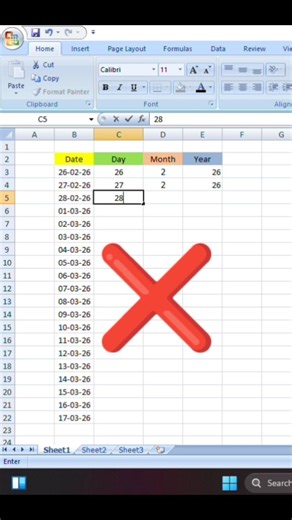 Excel shortcut formula 💥#viral #shorts #excel #viralvideo #youtubeshorts #computereducation