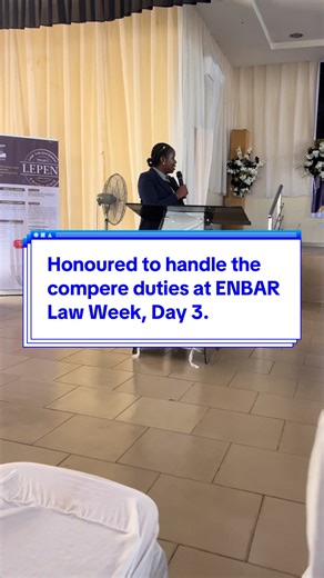 A lawyer’s training inherently prepares them to serve as an excellent compere. Honoured to handle the compere duties at ENBAR Law Week, Day 3. #celebrity_lawyer #ENBARLawWeek #ENBAR2025 #LawWeekDay3 #CompereDuties
