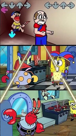 FNF Mr Krabs vs Digital Circus - Rhythm Madness #fnf #challenge