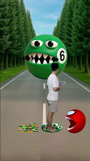 new wait for twist 😶jump on different colour monster Pac Man vs Big monster Pac Man #shorts #youtub