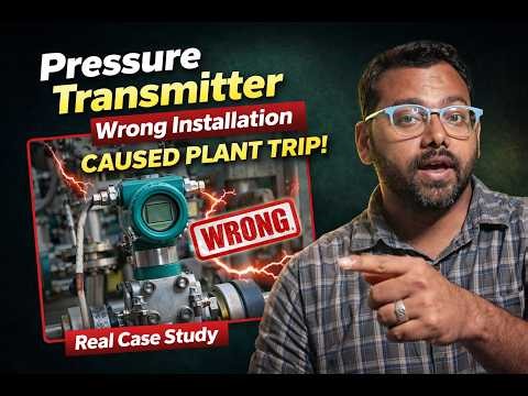 Pressure Transmitter Wrong Installation Caused Plant Trip | Real Case Study