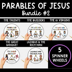 Parables of Jesus Bible Lessons for Kids Sunday School Bundle #2