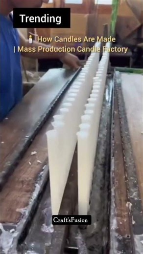 🕯️ How Candles Are Made | Mass Production Candle Factory #viralvideo #likeandsubscribe
