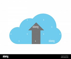 Cloud service icon isolated on white background, cloud storage icon Stock Vector Image & Art - Alamy
