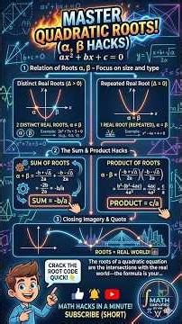 Sum & Product of Roots: 2 Hacks for Quadratic Equations