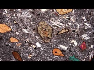Hornblende Andesite Thin Section