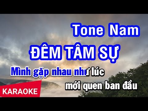 Karaoke Đêm Tâm Sự (Ngọc Huyền) Tone Nam (Asia) | Nhan KTV