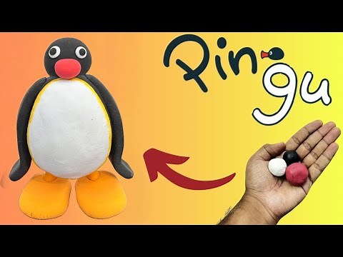 DIY: How to make Pingu with clay | Handmade | Super Clay | Clayton Sculpting