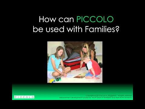 How PICCOLO™ Can Help You Work More Effectively with Parents of Young Children