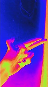 dancing hand with rainbow 🌈 filter 😍#shortvideo