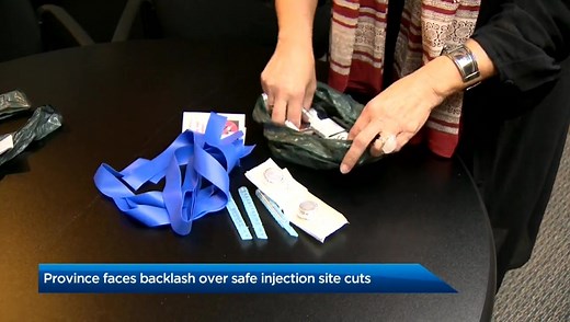 Ontario government cutting funding for some injection sites