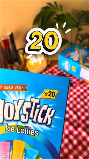 let's enjoy the Childhood today with 10 flavors of joystick Ice lollies.❤️
