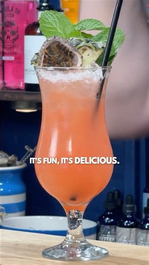 How to make a TROPICAL COCKTAIL with Vanilla Vodka, Coconut & Passion Fruit