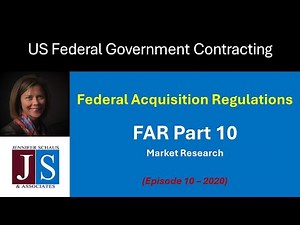 Government Contracting - FAR Part 10 - Market Research - Win Federal Contracts