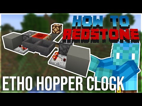 How to Redstone: Etho Hopper Clock - Simple Redstone Tutorial | How it Works & How to Build