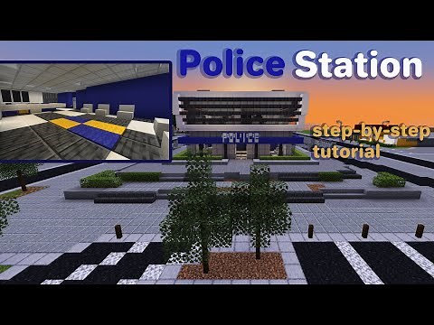 MINECRAFT - How to Build a Police Station - Easy Tutorial