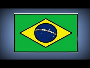 How to draw the flag of Brazil