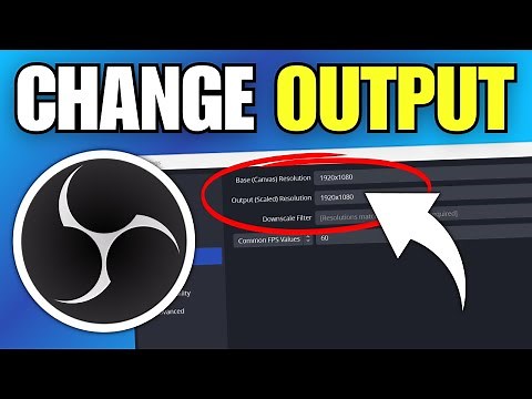 How To Change Output Resolution in OBS Studio