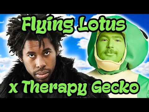 FLYING LOTUS TALKS TO PEOPLE AS A GECKO - Therapy Gecko