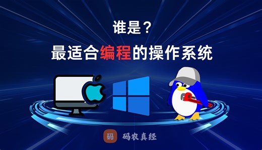 Windows、MacOS、Linux谁才是最适合编程的操作系统？这个视频给你答案