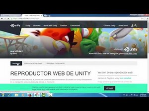 Tutorial como descargar unity web player