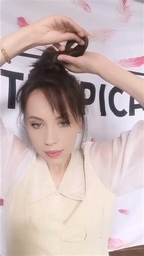 3-Step Fluffy Bun Tutorial - Super Easy & Voluminous! 🌸