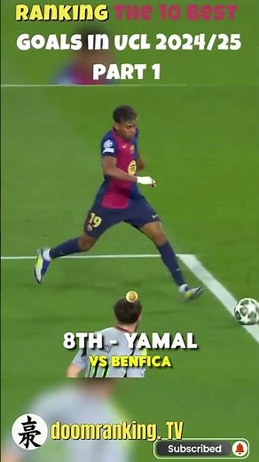 Ranking the 10 Best Goals in Champions League 2024/25