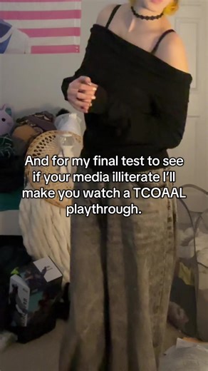 Your type of reaction to the game tells me all I need to know abt your media literacy tbh ✌️ #fyp #tcoaal #closetcosplay #hottake #medialiteracy