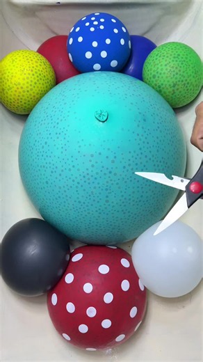 One Snip Away From The Perfect Pop ✂️🎈😳 #asmr #oddlysatisfying #balloonpop #fyp #viral