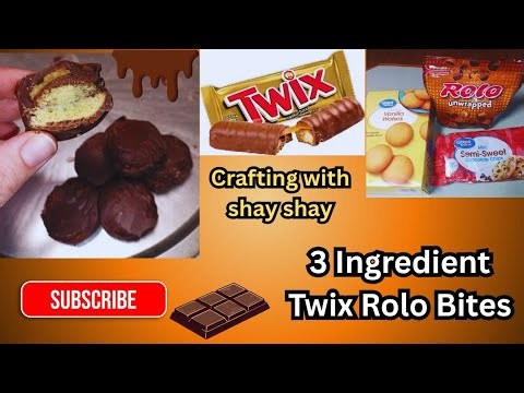 3 Ingredient Twix Rolo Bites - Easy Candy Recipe Tutorial (using vanilla wafers)