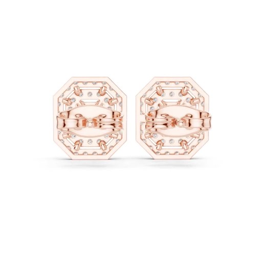 Emerald-cut Diamond Double Halo Stud Earrings - Etsy
