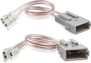 NuIth Speaker Wiring Harness Adapter for 1992-1999 Ford F150/Explorer/Taurus/Lincoln Town Car/Mazda Miata/Mercury Cougar Vehicles Aftermarket Door Speaker Wire Plug Replacement 2PCS