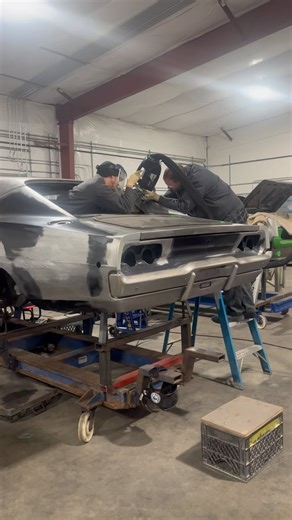 The #68charger getting a little love from the @chief_collision_technology spot welder 👍🏼 what a great tool . . . #68charger #hellcat #spotwelder #hotrodshop #musclecars #protouring #hellcatswap #qa1 #classicmuscle #dodgecharger #mopar #sheetmetalfab #rustrepair #tetanus #tetanusjunkies #brosseauscoachworks #metalshaper #metalshaping101 #restorarion #custompaint #moparnation #hammerdolly #metalwork @chief_collision_technology @big_block_mopar_club @classic_chargers @mopar_musclecars @classic.mu