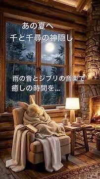睡眠用bgmジブリと雨の音 あの夏へ ぐっすり眠れる #睡眠用bgm #おやすみジブリ #寝る前 #千と千尋の神隠し #眠れる音楽 #久石譲 #relaxing music#雨の音 #ジブリ
