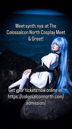 Meet synth.nya at The Colossalcon North Cosplay Meet & Greet! “I’m a hispanic cosplay model and prop maker who enjoyed creating a sense of community along with other cosplayers. I’ve held and attended many cosplay meetups at other cons and enjoy making new friends. I love expanding my skills through learning new techniques for upcoming plans! I enjoy doing anime and video game cosplays and building a cool prop when I get the opportunity!" Get your tickets now online at: https://colossalconnorth.