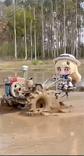 Phoebe-Chubi’s Intense Farming Attempt! Hardworking Yet Hilariously Useless#phoebe #phoeberry