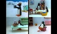 Mix of 4 videos from youtube : Pingu Episodes at Once Quadparison 10