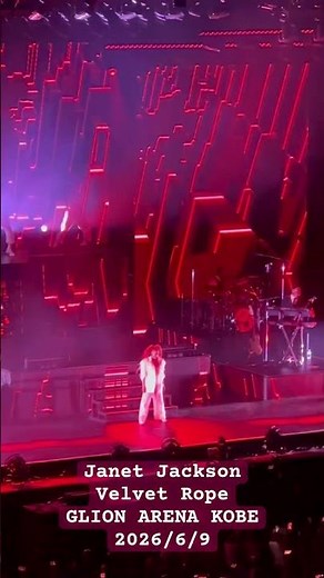 Janet Jackson - Velvet Rope , GLION ARENA KOBE , 2026/6/9 #janetjackson #velvetrope #glionarena