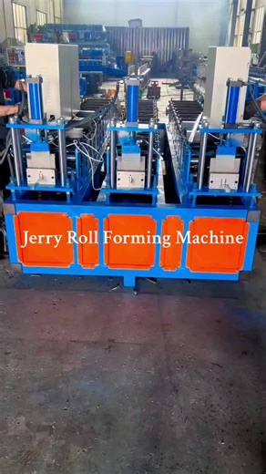 Three in one u channel roll forming machine