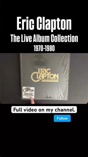 Eric Clapton: Live Album Collection (1970-1980)