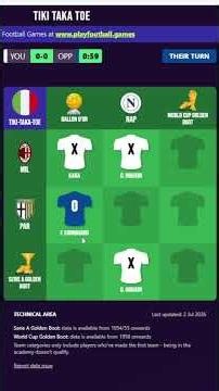 Tiki Taka Toe 3 #gioco#football #challenge