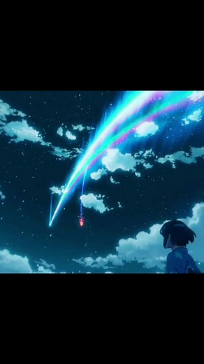 Anime Characters Looking at the Sky - Shooting Star Scene