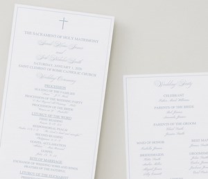 Catholic Wedding Program - Mass Ceremony Program Template - Etsy UK