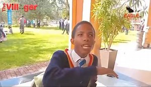 Students from Centaurus High School share their views at the Namibia Careers Expo. | The Villager Newspaper
