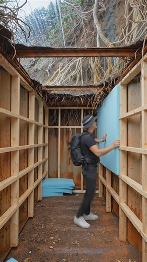 Advanced tools for building underground bunkers with beautiful views #shorts