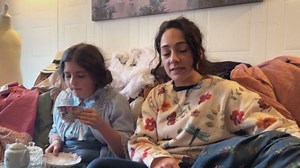 Teen fashionista obsessed with vintage - wearing 50s dresses and crocheting