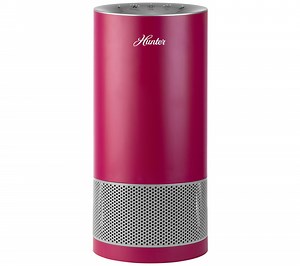 Hunter HP400 Tower Air Purifier w/ EcoSilver and HEPA Filtration - QVC.com