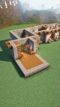 Minecraft starter cabin house 🏠 #minecraft #minecraftshorts