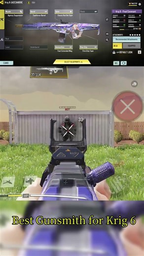 Best Gunsmith for Krig 6 For MP Rank #cod #callofduty #codmloadout #codm