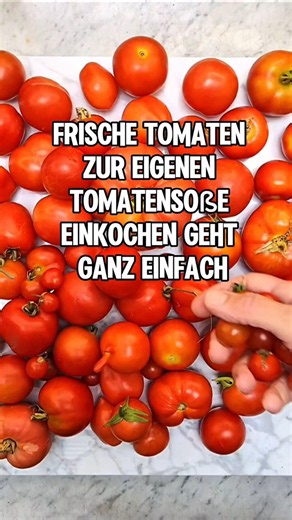 So kochst du aus deinen Tomaten ganz einfach Tomatensoße 🍅❤️ für Pasta Spaghetti....#recipe